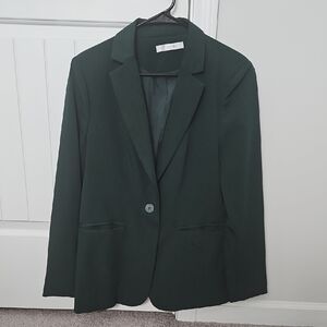 Elegant Women's Dark Green Blazer